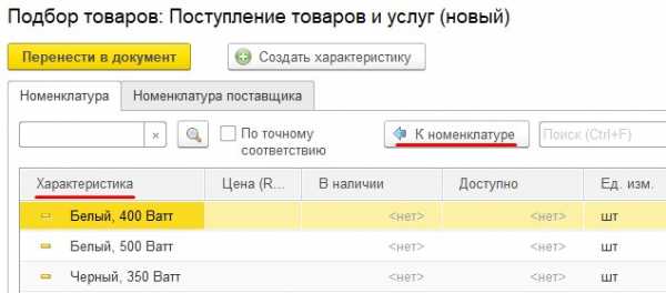 Как в 1с изменить вид номенклатуры в 1с